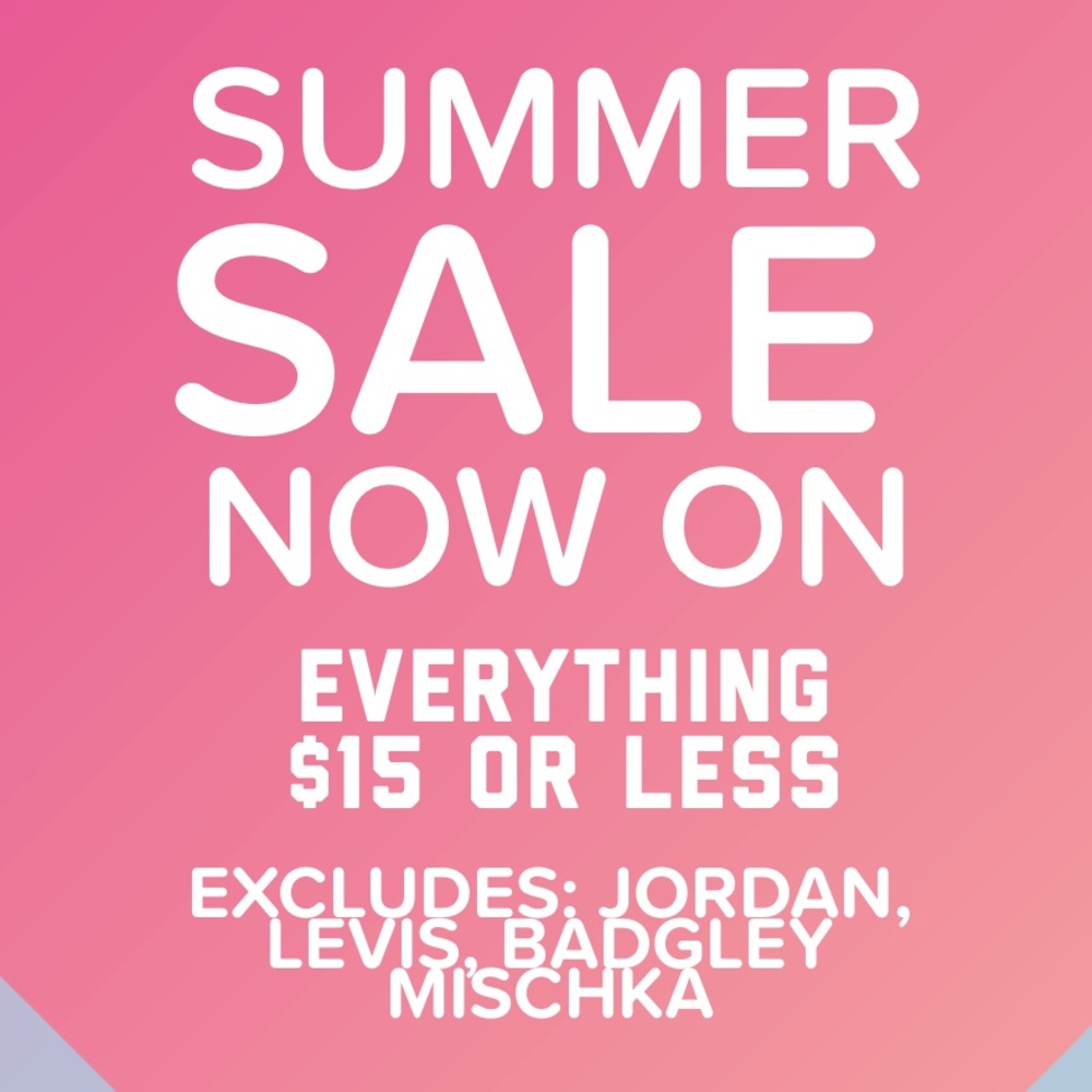 END OF SUMMER SALE